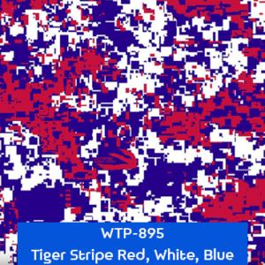 tiger stripe red white blue camouflage